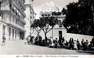 ALGER - BAB-EL-OUED - RUE DE PICARDIE ET BOULEVARD CHAMPAGNE - 1930